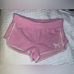 Pink Women's medium Shorts with Contrast Trim